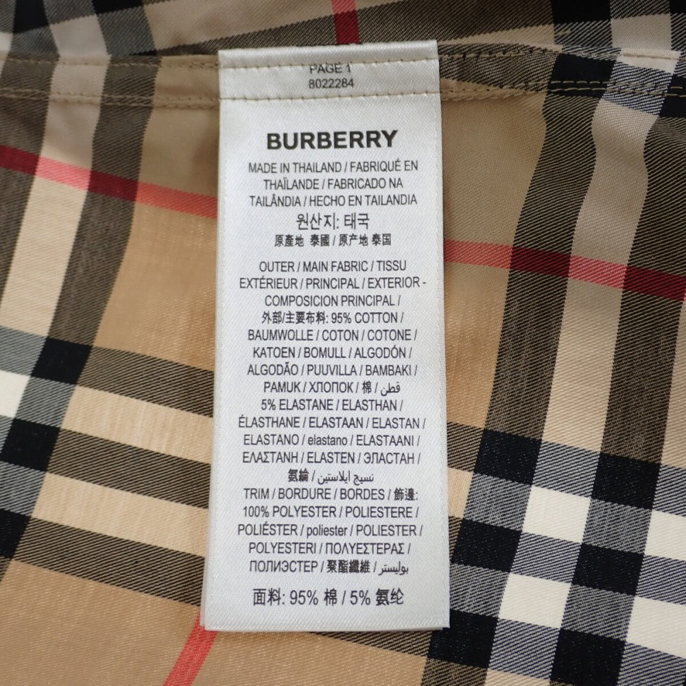 バーバリー BURBERRY ヴィンテージチェック 36 80222841 長袖シャツ コットン ポリエステル ベージュ レディース【中古】【Aランク】