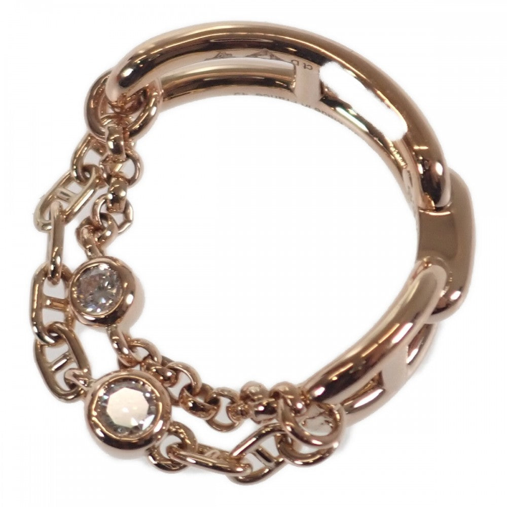エルメス HERMES シェーヌダンクル カオス 9号 H222627B_00049 リング K18ピンクゴールド ダイヤモンド #49 レディース【中古】【Aランク】