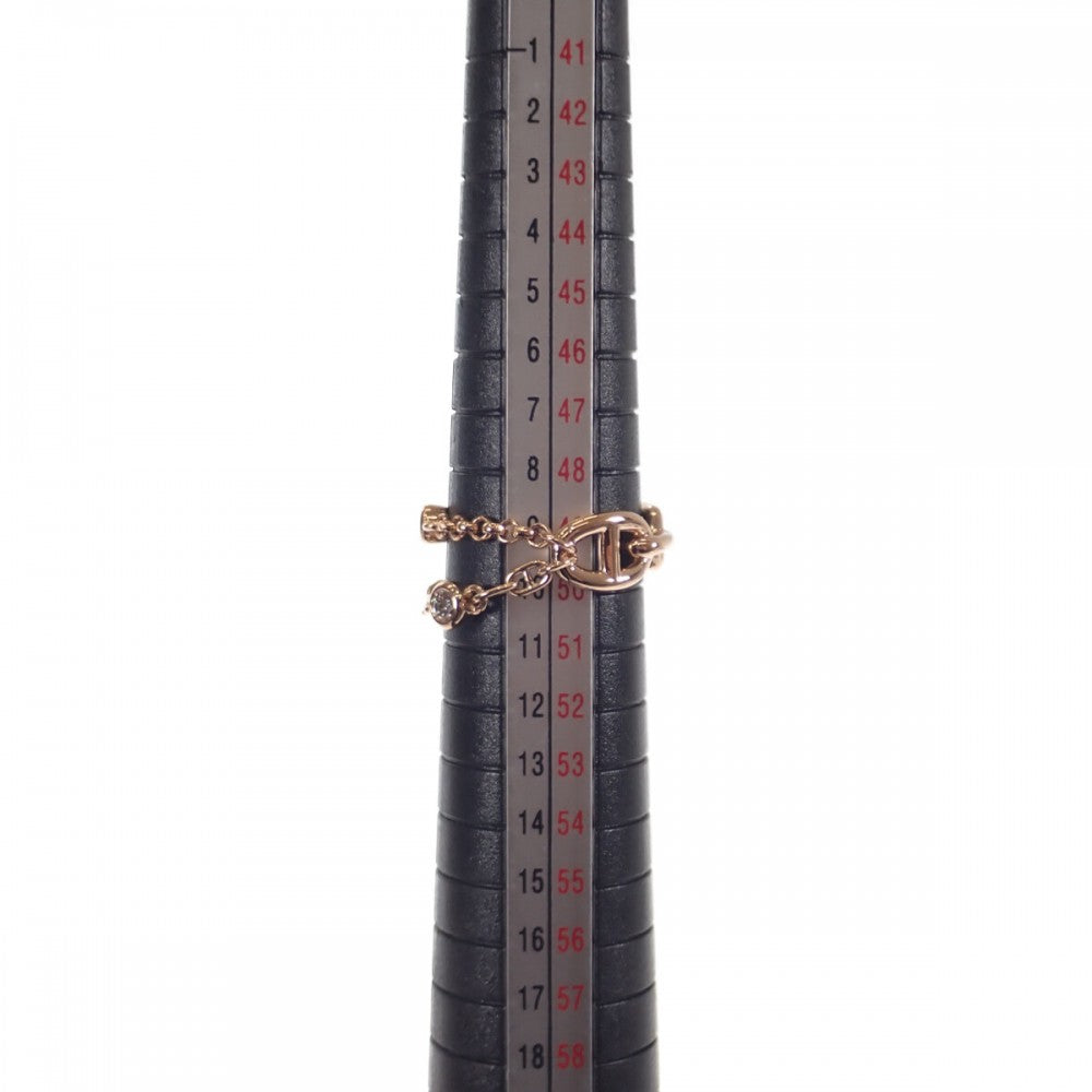 エルメス HERMES シェーヌダンクル カオス 9号 H222627B_00049 リング K18ピンクゴールド ダイヤモンド #49 レディース【中古】【Aランク】
