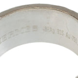 K18YG AG925 ケリーリング カデナ 指輪 サイズ48 約8号 ゴールド シルバー ジュエリー アクセサリー【ISEYA】
