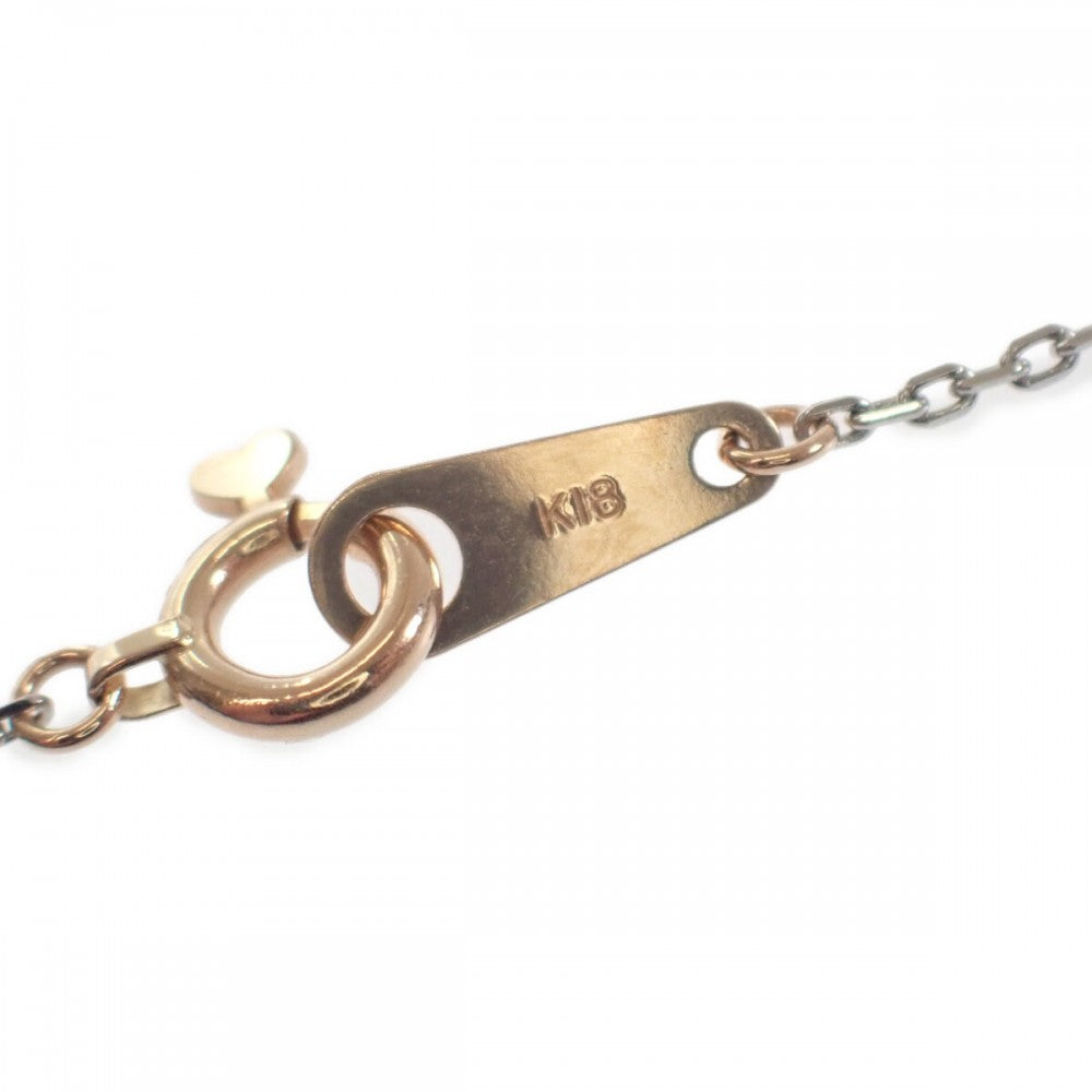 【中古】 ハート デザイン ジュエリー ブレスレット K18ピンクゴールド Pt850プラチナ Pt900プラチナ ダイヤモンド レディース【Nランク】