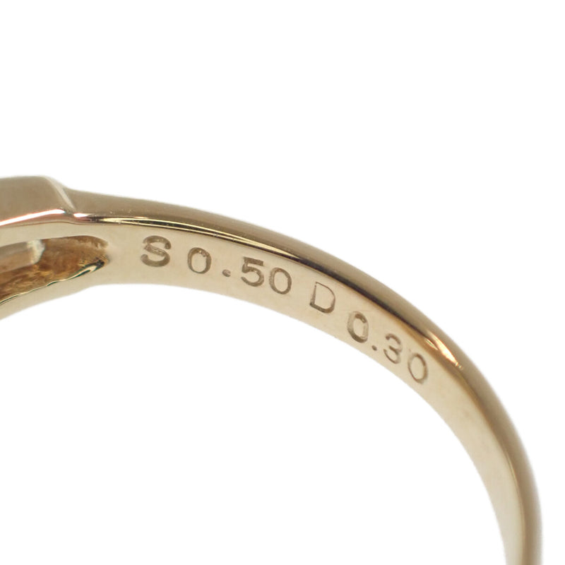K18YG S D デザイン リング 指輪 サファイア ダイヤモンド イエローゴールド 約11.5号 ジュエリー アクセサリー【ISEYA】