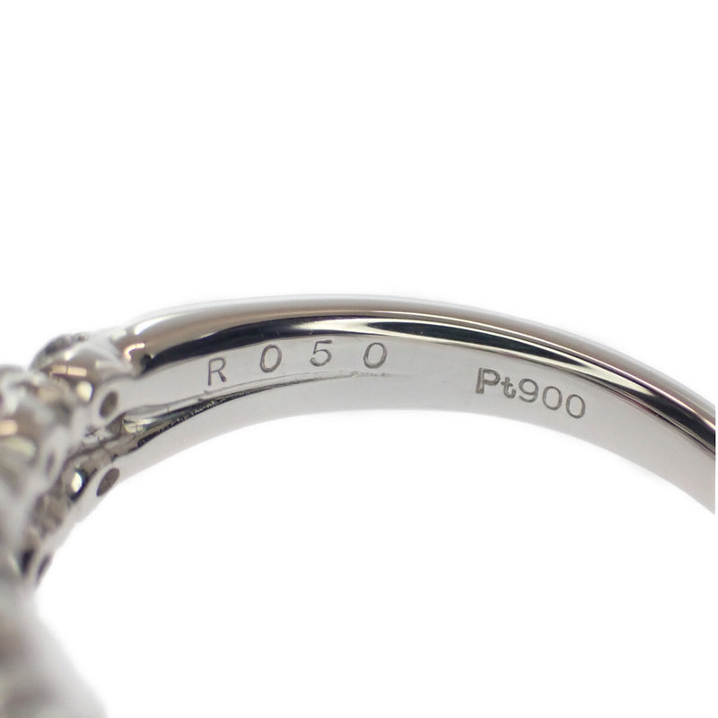 宝石 デザインリング 指輪 クロス Pt900 プラチナ ダイヤモンド 0.40ct ルビー 0.50ct 約12号 レディース ジュエリー【ISEYA】