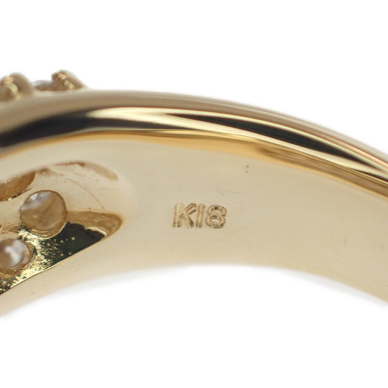 K18YG D1.50ct パヴェ リング 指輪 18金 ゴールド ダイヤモンド サイズ棒約9号 ジュエリー レディース【ISEYA】