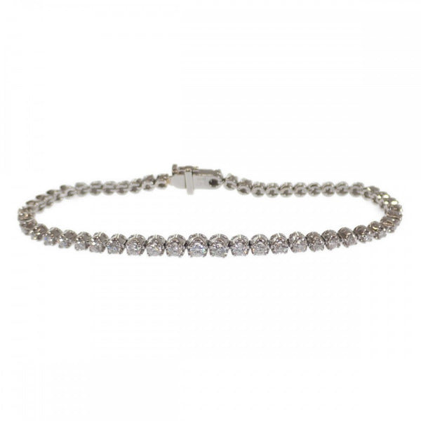 テニス デザイン ジュエリー ブレスレット Pt900プラチナ ダイヤモンド レディース【中古】【Aランク】