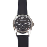 ヴィンテージ AVIATION TYPE メンズ 腕時計 BR123-95-SS ステンレス レザーベルト 黒 ブラック文字盤【ISEYA】