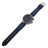 タンブールオトマティックストリートダイバー メンズ 腕時計 QA121Z SS ラバー スカイラインブルー【ISEYA】