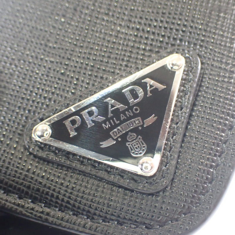 プラダ PRADA トライアングルロゴ 小銭入れ 2MM004_QHH_F0002 コインケース サフィアーノ ブラック レディース【中古】【Aランク】
