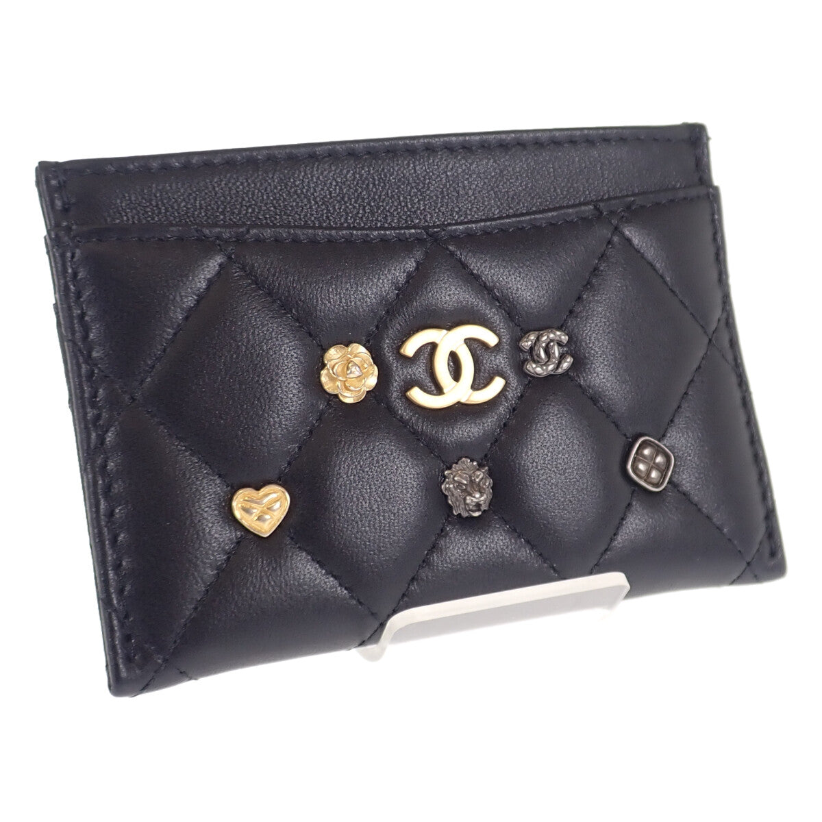 【中古】シャネル CHANEL マトラッセ AP3494_B13776_94305 カードケース ラムスキン ブラック レディース【Aランク】
