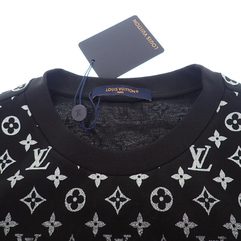 【Sランク】ルイヴィトン LOUIS VUITTON グラディエントコットンTシャツ 半袖 トップス 1AFBB5 半袖Ｔシャツ コットン ブラック ホワイト メンズ【ISEYA】