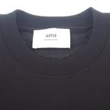 【Sランク】AMI PARIS アミパリス ボクシーフィット 半袖Ｔシャツ コットン ブラック XS レディース メンズ ユニセックス【ISEYA】