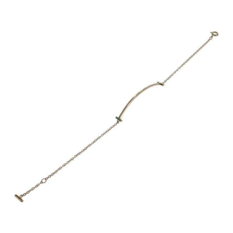 ティファニー TIFFANY&Co. Ｔスマイル ミディアム 60150763 ブレスレット K18イエローゴールド レディース【中古】【SAランク】