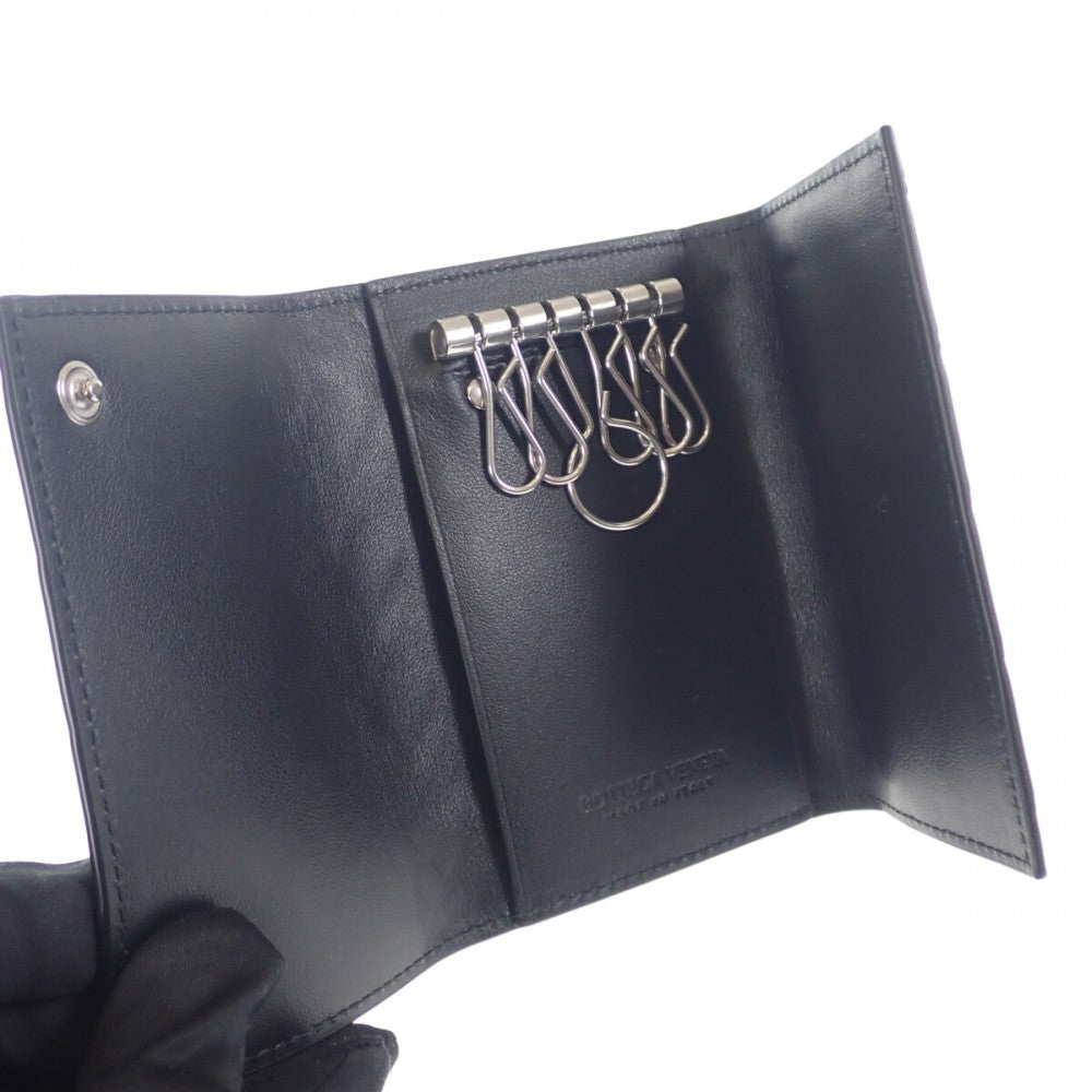 ボッテガヴェネタ BOTTEGA VENETA 630336VCPQ48803 キーケース イントレチャート ネロ ブラック メンズ【中古】【Aランク】