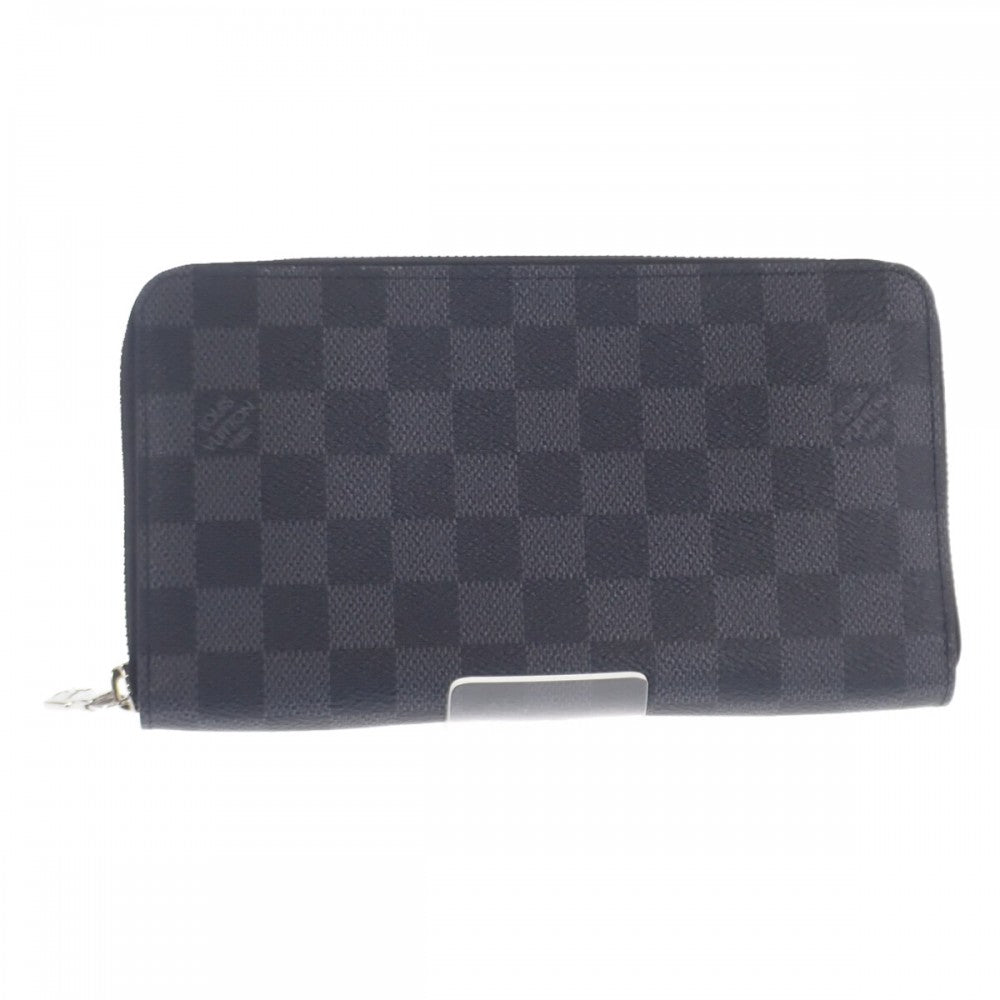ルイヴィトン LOUIS VUITTON ジッピー・オーガナイザー NM N60111 ダミエグラフィット 長財布 ブラック メンズ【中古】【Aランク】