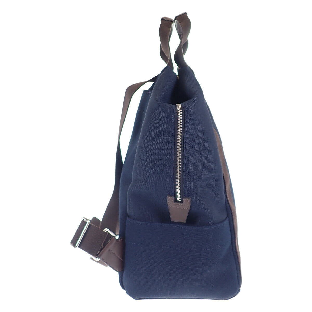 【ドリーム池田店】HERMES　グルームバックパック　ネイビー×フー　トワルシェブロン　IKZ-362 HERMES グルームバックパック ネイビー×フー トワルシェブロン IKZ-362