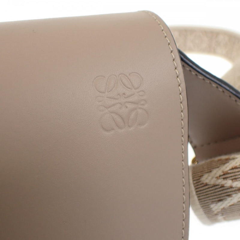ロエベ LOEWE ゲート デュアルバッグミニ A650N46X13 ショルダーバッグ ソフトカーフスキン サンド レディース【中古】【Aランク】