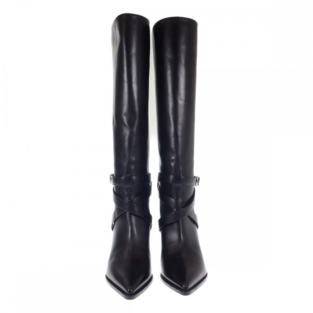 セリーヌ CELINE ベルヌイユ ハイ ロング 36 351363314C.38NO ブーツ カーフ ブラック レディース【中古】【Aランク】