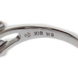 K18WG ホワイトゴールド ブルーカルセドニー リング 指輪 ダイヤモンド 約13号 レディース ジュエリー【ISEYA】