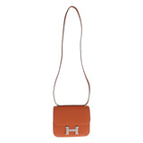 【SAランク】エルメス HERMES コンスタンス 3 ミニ ショルダーバッグ ヴォーエプソン フー B刻印 シルバー金具 レディース【ISEYA】