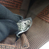 エルメス HERMES エールラインポシェット ショルダーバッグ キャンバス ブラウン レディース メンズ【中古】【ABランク】