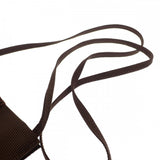 エルメス HERMES エールラインポシェット ショルダーバッグ キャンバス ブラウン レディース メンズ【中古】【ABランク】