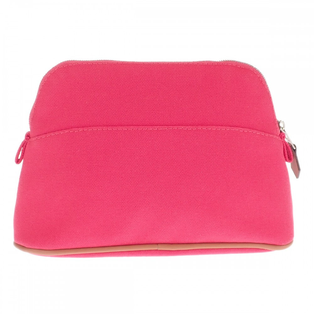 エルメス HERMES ボリード ミニ 20 ポーチ キャンバス レザー ピンク レディース【中古】【ABランク】