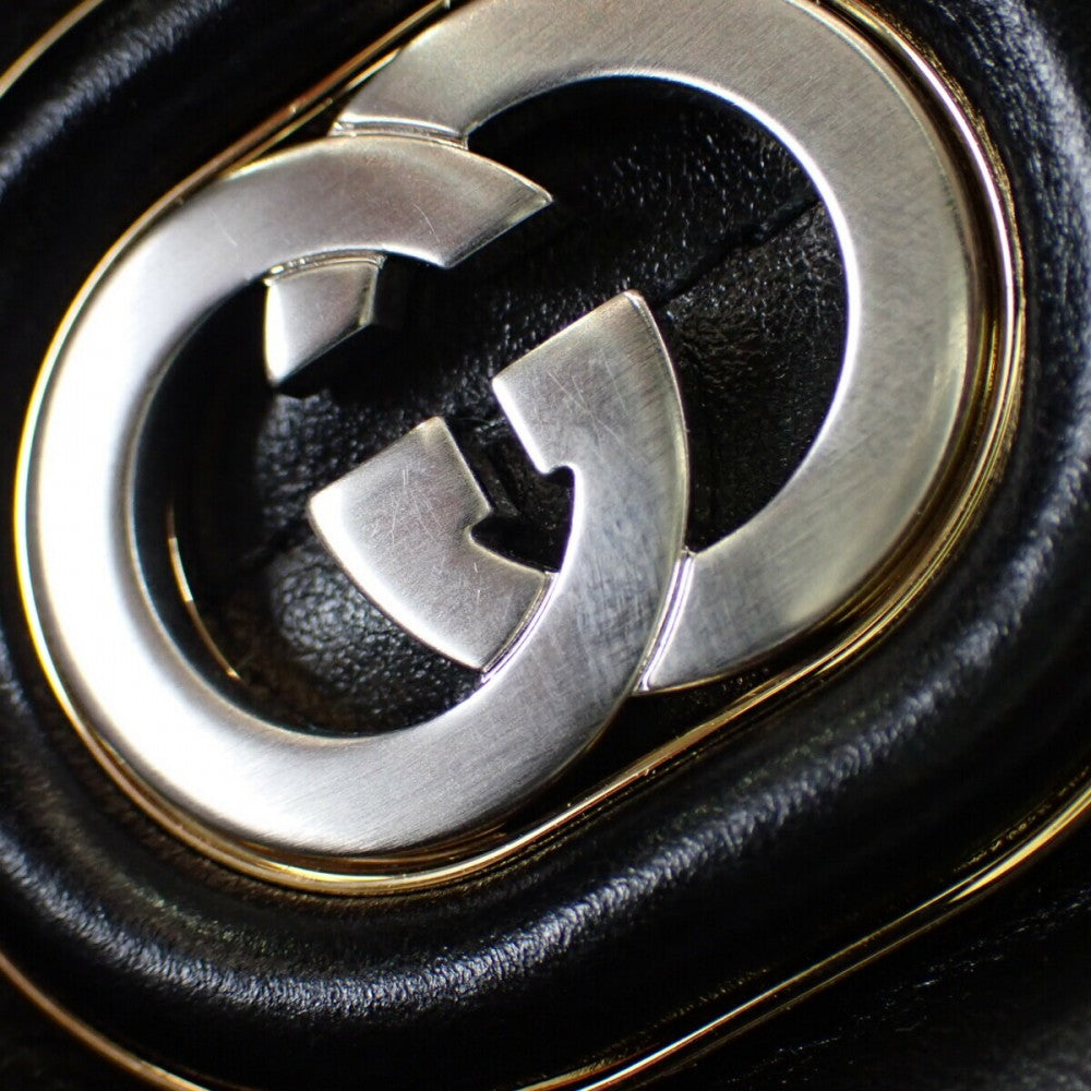 グッチ GUCCI キルティングミディアムトート 746210_DAAAN_1000 2WAYバッグ レザー ブラック レディース【中古】【Aランク】