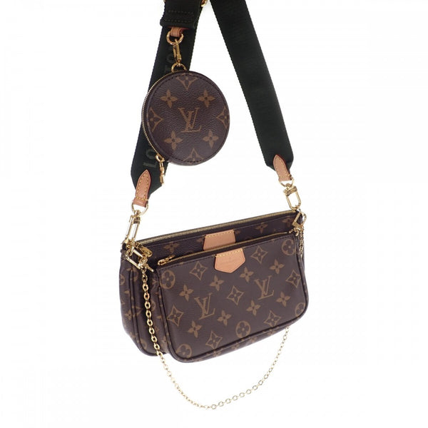 【Aランク】ルイヴィトン LOUIS VUITTON ミュルティ・ポシェット M44813 ショルダーバッグ ３WAYバッグ モノグラム ブラウン レディース【ISEYA】