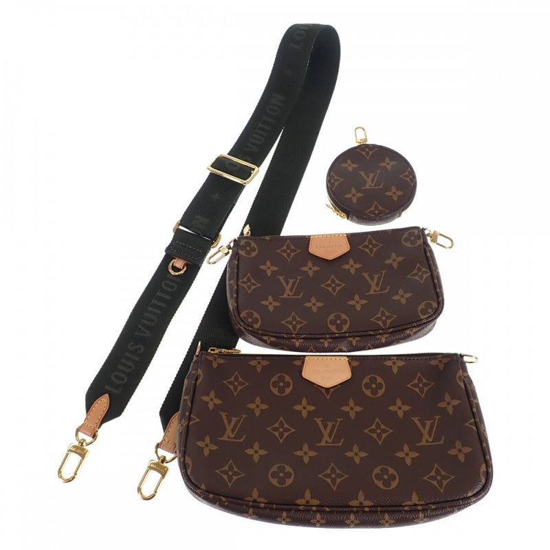 【Aランク】ルイヴィトン LOUIS VUITTON ミュルティ・ポシェット M44813 ショルダーバッグ ３WAYバッグ モノグラム ブラウン レディース【ISEYA】