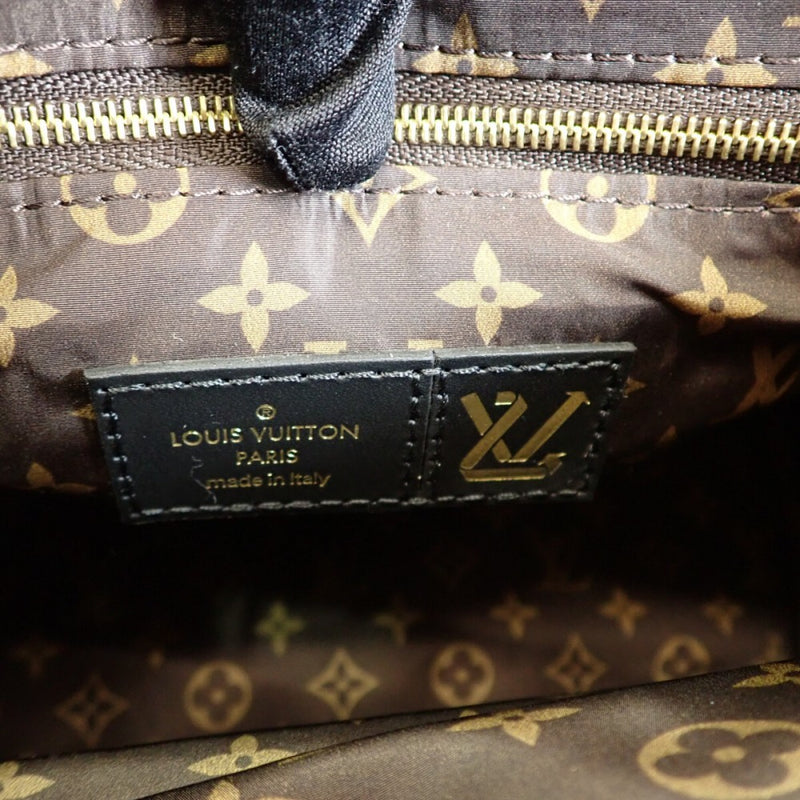 【Aランク】ルイヴィトン LOUIS VUITTON LVピロー スピーディ・バンドリエール25 M59008 モノグラム 2WAYバッグ リサイクルナイロン ノワール ブラウン ファスナー レディース【ISEYA】