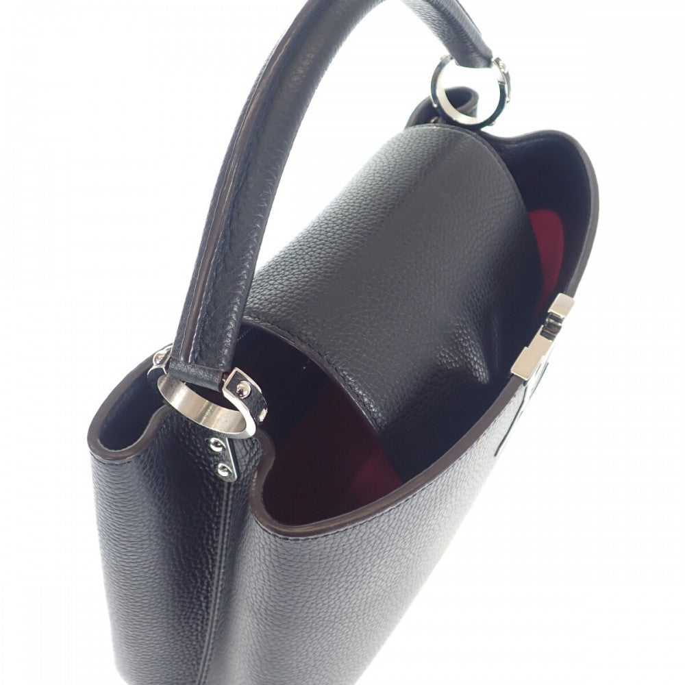 ルイヴィトン LOUIS VUITTON カプシーヌPM M42242 2WAYバッグ ハンドバッグ トリヨンレザー ノワール フューシャ レディース【中古】【Aランク】