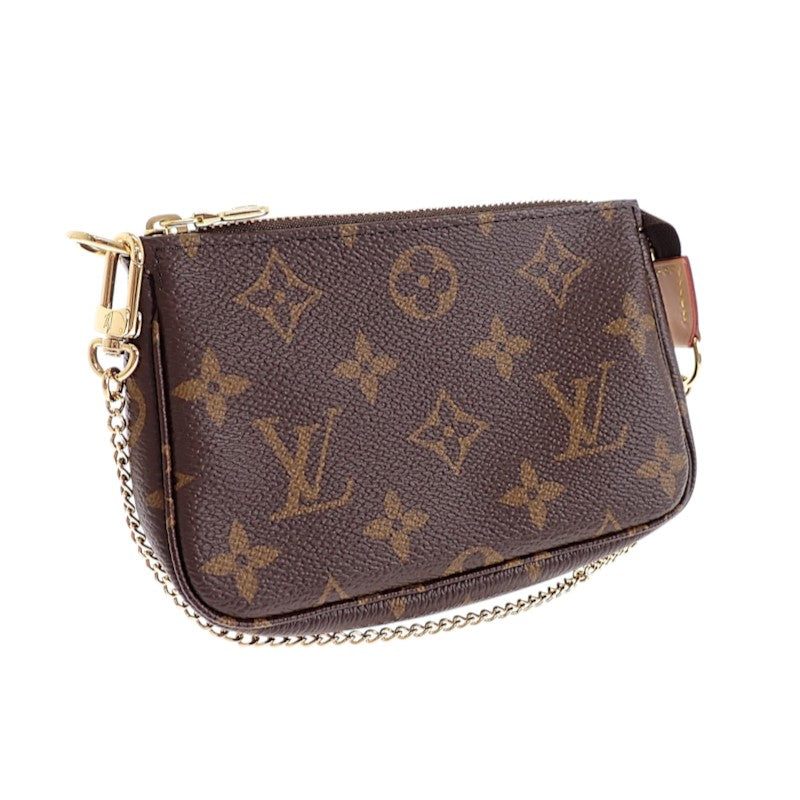 Louis Vuitton Mini Pochette Accessoires M58009 Monogram Pouch Brown Women's [Used] [S Rank]