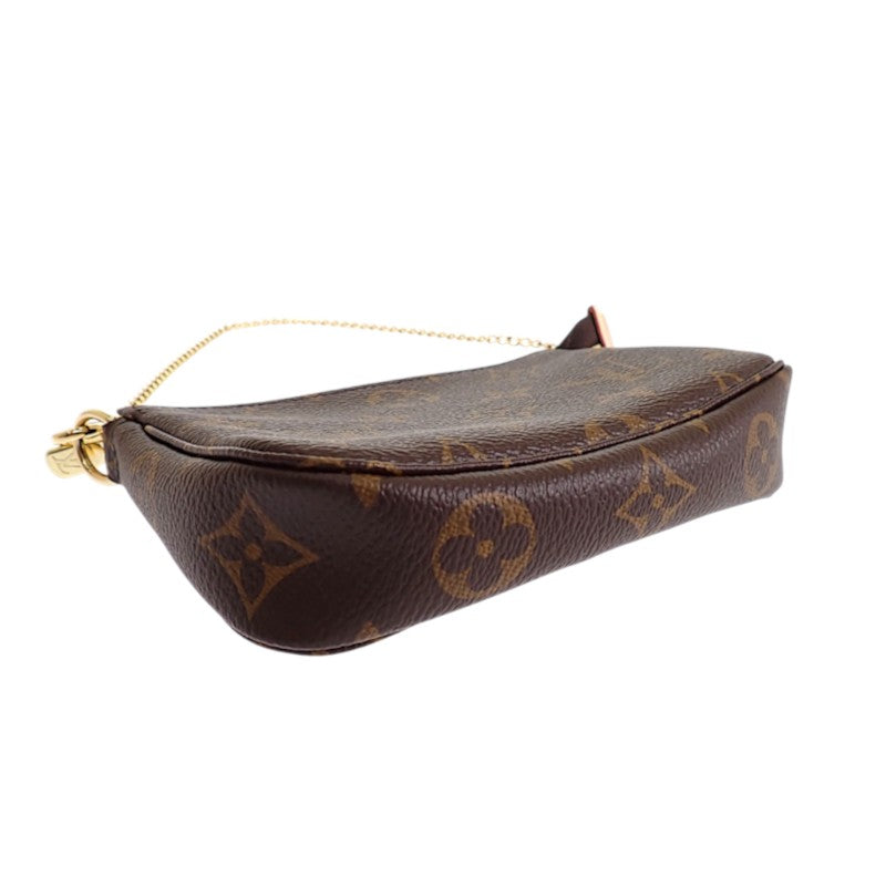 ルイヴィトン LOUIS VUITTON ミニ・ポシェット・アクセソワール M58009 モノグラム ポーチ ブラウン レディース【中古】【Sランク】