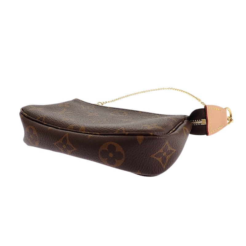 ルイヴィトン LOUIS VUITTON ミニ・ポシェット・アクセソワール M58009 モノグラム ポーチ ブラウン レディース【中古】【Sランク】