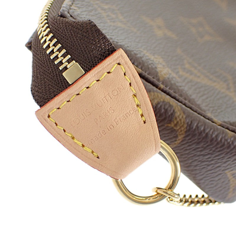 ルイヴィトン LOUIS VUITTON ミニ・ポシェット・アクセソワール M58009 モノグラム ポーチ ブラウン レディース【中古】【Sランク】