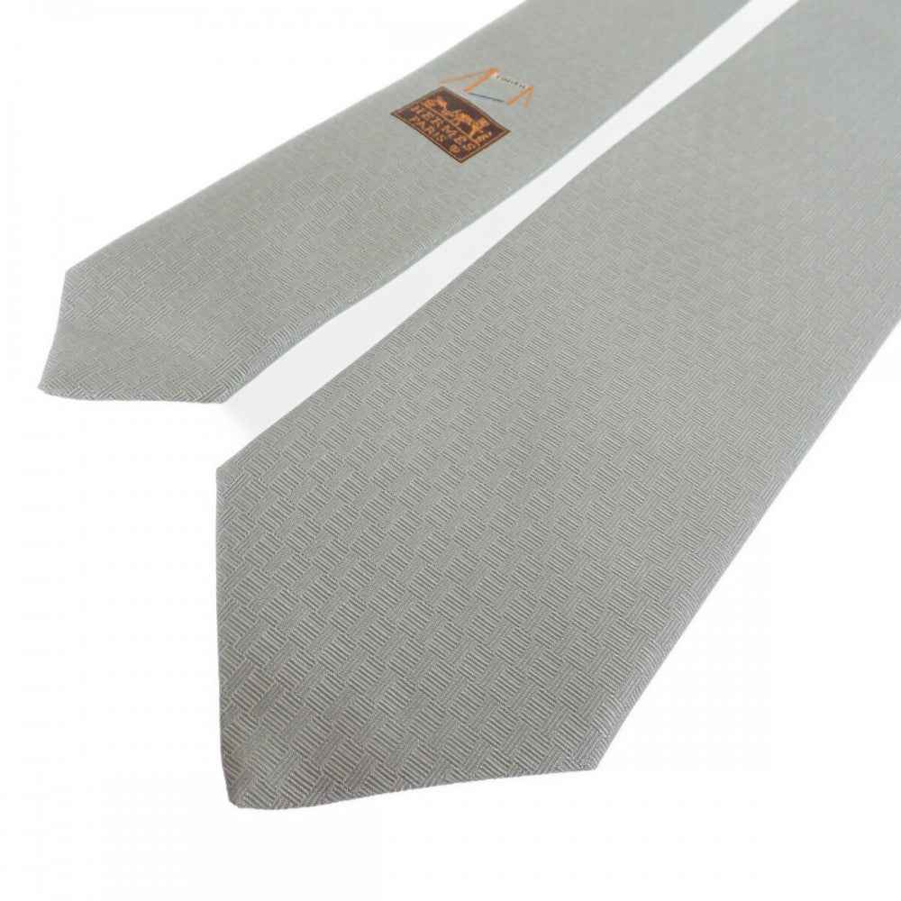 エルメス HERMES H織りタイ アップサイド・ダウン H033805T09 ネクタイ