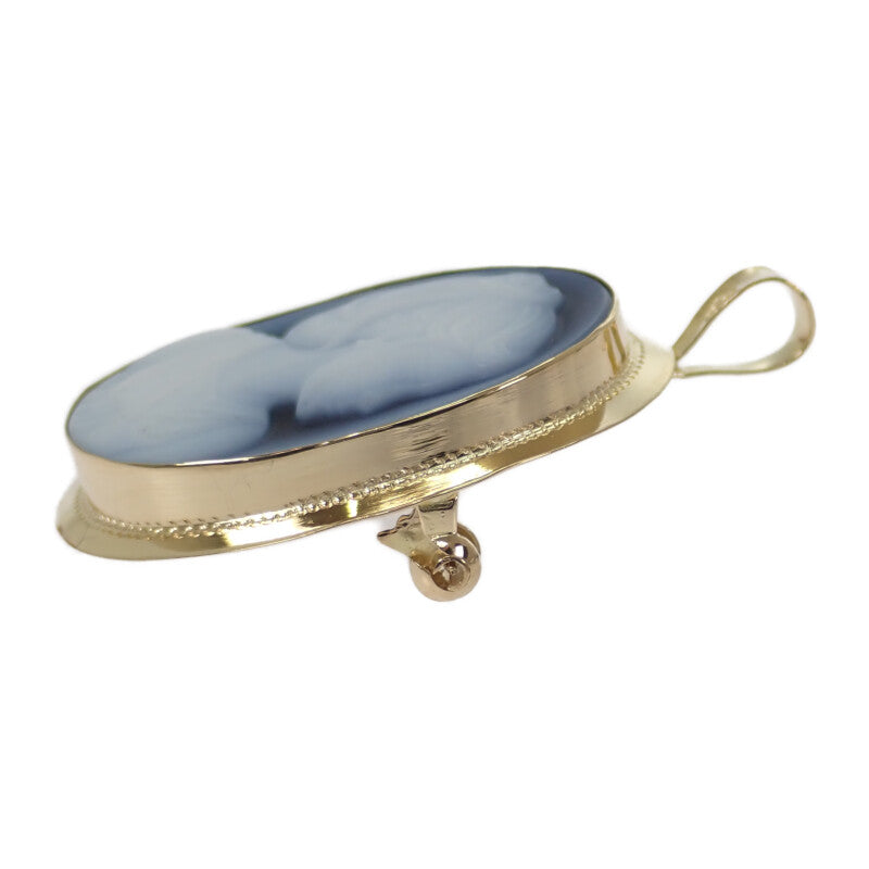 カメオ　ブローチ　k18 楽天市場】K18 シェルカメオ ブローチ ペンダント : 宝寿堂【楽天市場店】