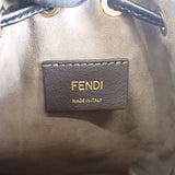 【Aランク】フェンディ FENDI モン トレゾールミニ 8BS010A659F13VK 2WAYバッグ ショルダーバッグ レザー ブラウン ドローストリング ゴールド金具 レディース 【ISEYA】