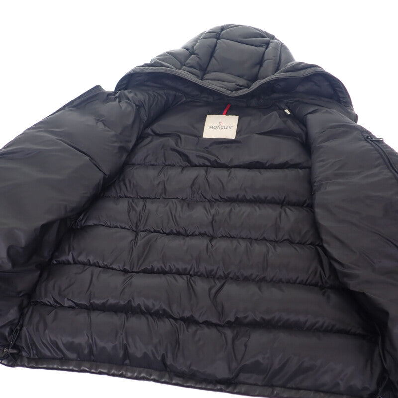 モンクレール MONCLER GEBROULAZ 2 F20911A59600 50118 ダウンジャケット ラムスキン ブラック メンズ【中古】【Aランク】