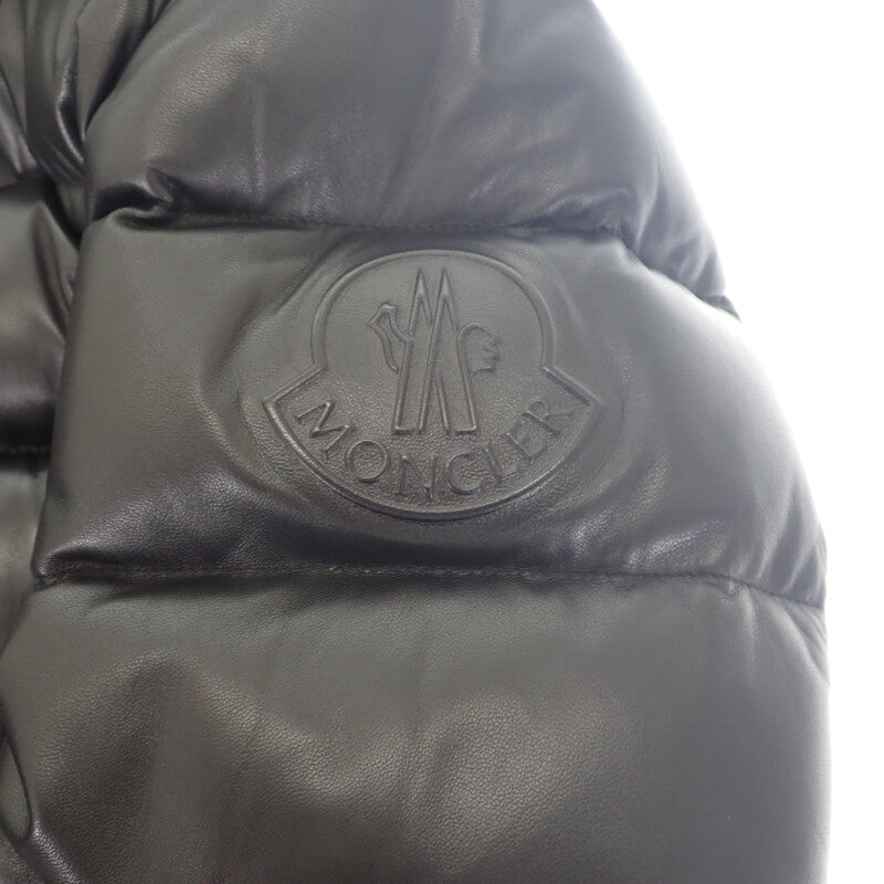 モンクレール MONCLER GEBROULAZ 2 F20911A59600 50118 ダウンジャケット ラムスキン ブラック メンズ【中古】【Aランク】