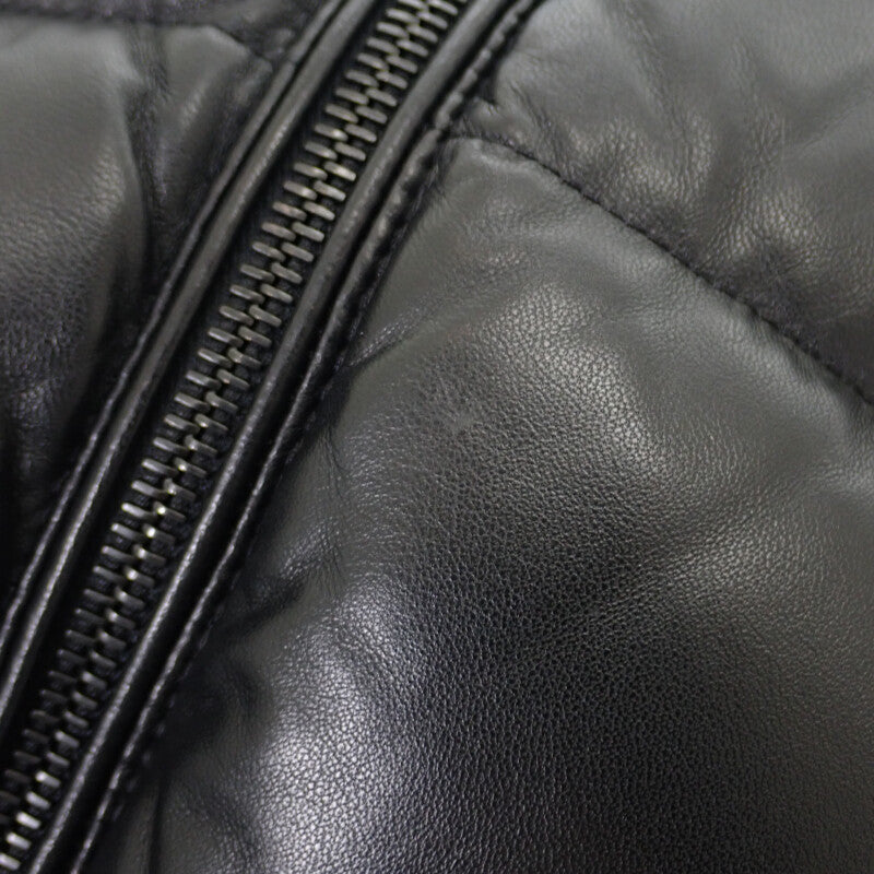 モンクレール MONCLER GEBROULAZ 2 F20911A59600 50118 ダウンジャケット ラムスキン ブラック メンズ【中古】【Aランク】