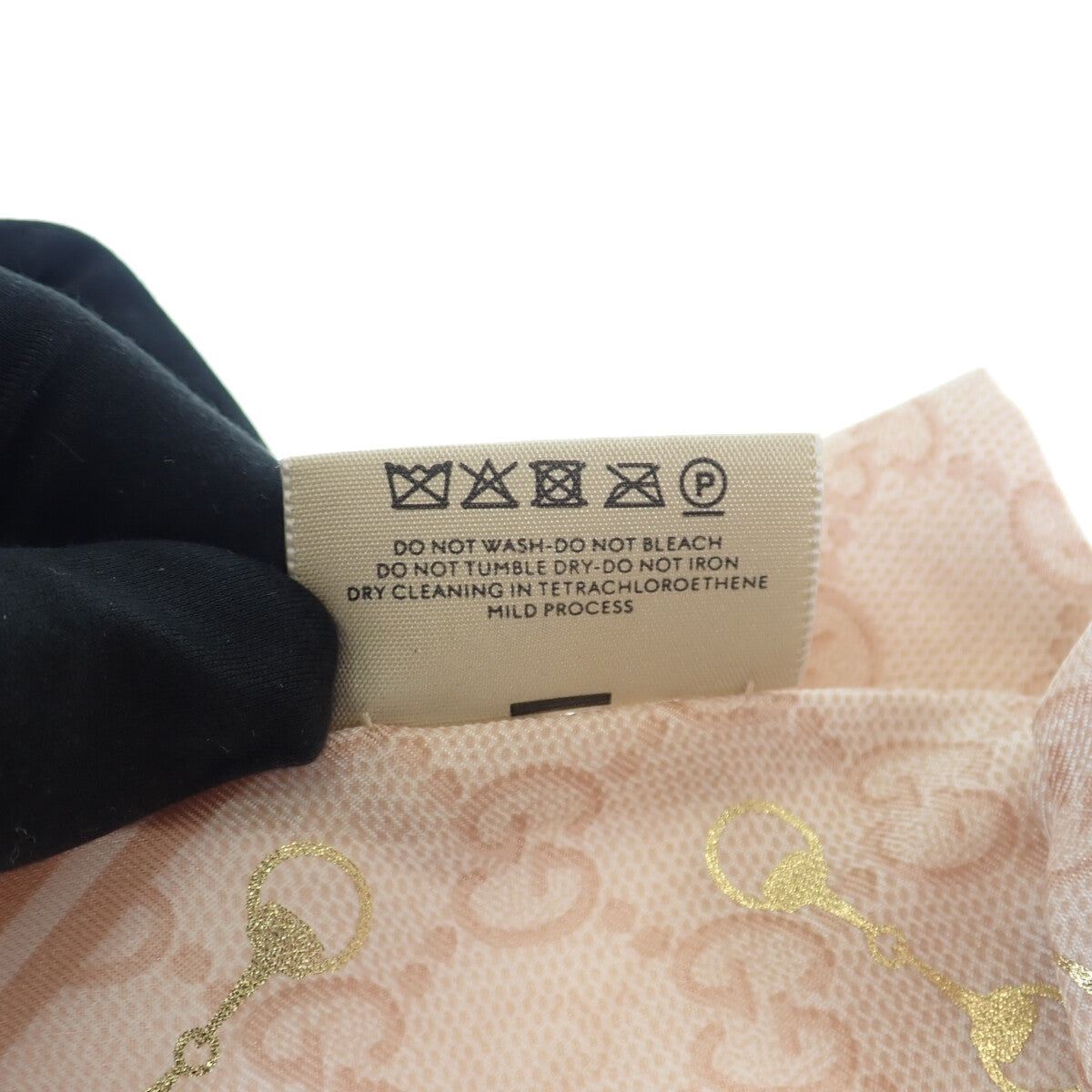 グッチ GUCCI GGシルク シュシュ 2個セット 770292_3G001_5878 ヘアアクセサリー シルク ピンク アイボリー レディース【中古】【Sランク】