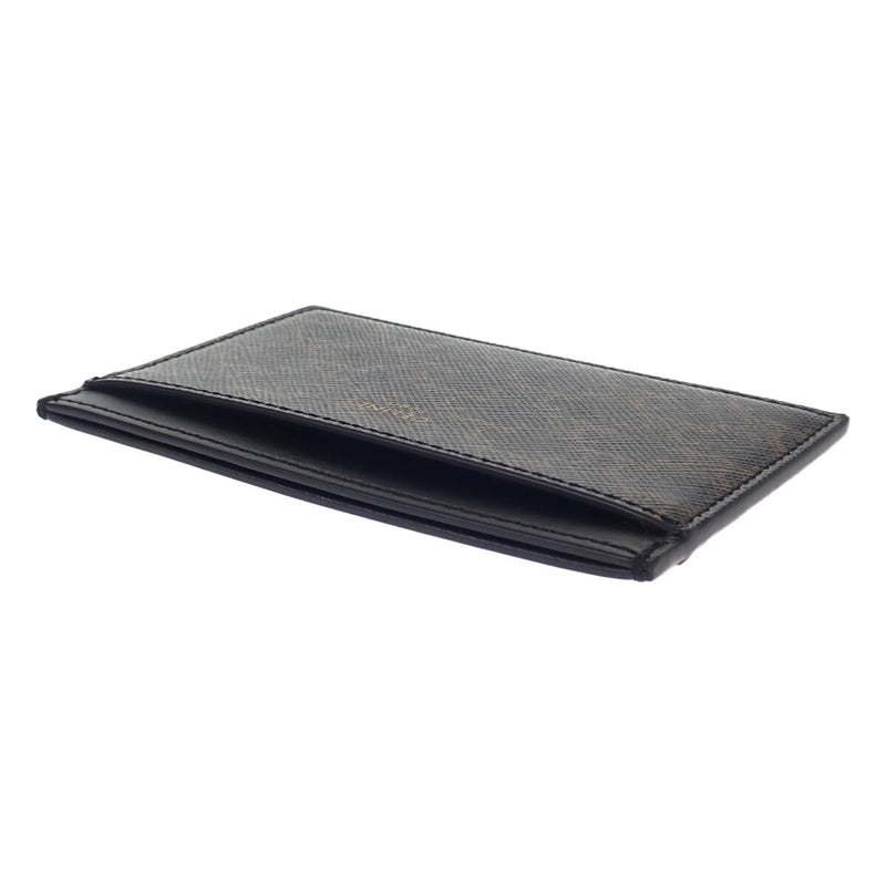 カードホルダー カードケース 10B702BQ4.38NO PVC レザー ブラック メンズ レディース 【ISEYA】