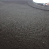 ダミエストライプ Tシャツ ニット 半袖 トップス RM211 ZLW HKN86W コットン ブラック Sサイズ【ISEYA】