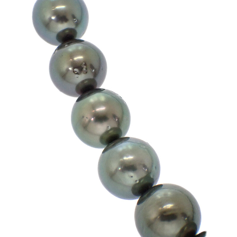 黒蝶パール ストリングス デザインジュエリー ネックレス シルバー925 レディース【中古】【Aランク】