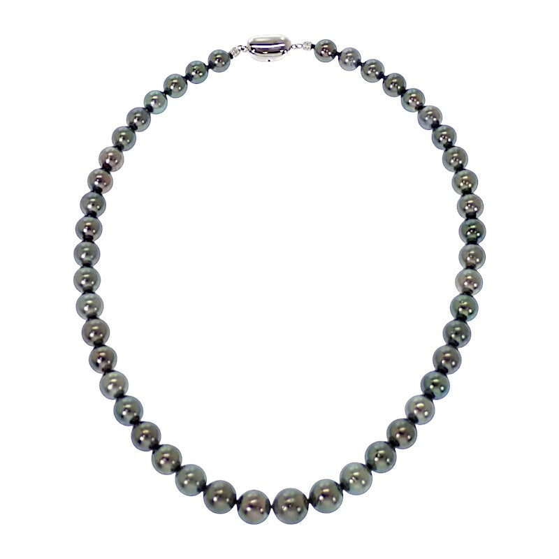 黒蝶パール ストリングス デザインジュエリー ネックレス シルバー925 レディース【中古】【Aランク】