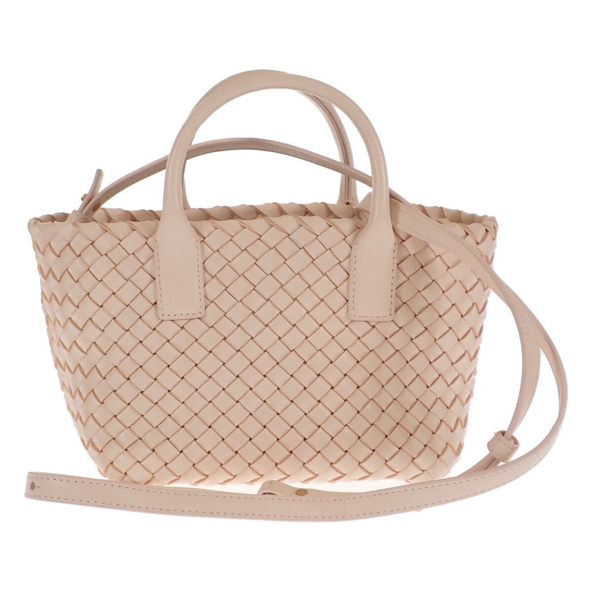 ボッテガヴェネタ BOTTEGA VENETA ミニ カバ 781670V1OW16917 2WAYバッグ ハンドバッグ ラムスキン ロータス レディース【中古】【Aランク】