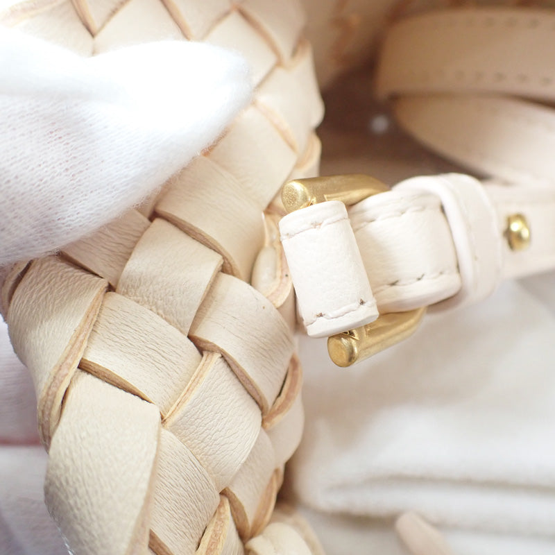 ボッテガヴェネタ BOTTEGA VENETA ミニ カバ 781670V1OW16917 2WAYバッグ ハンドバッグ ラムスキン ロータス レディース【中古】【Aランク】