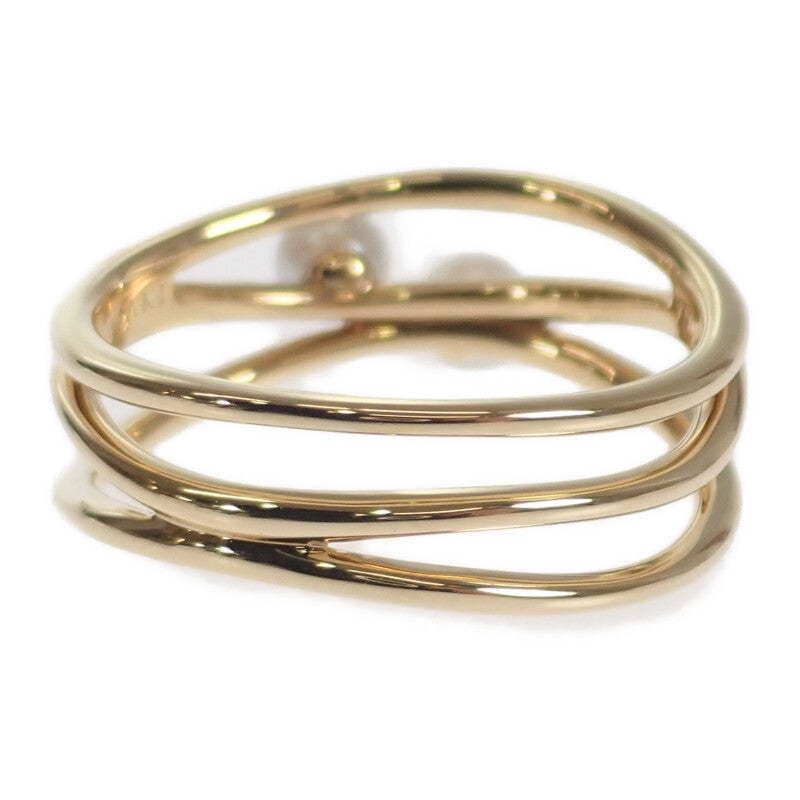 【S】TASAKI 淡水真珠リング TASAKI（タサキ） パールリング 指輪 淡水真珠 ダイヤモンド イエロー