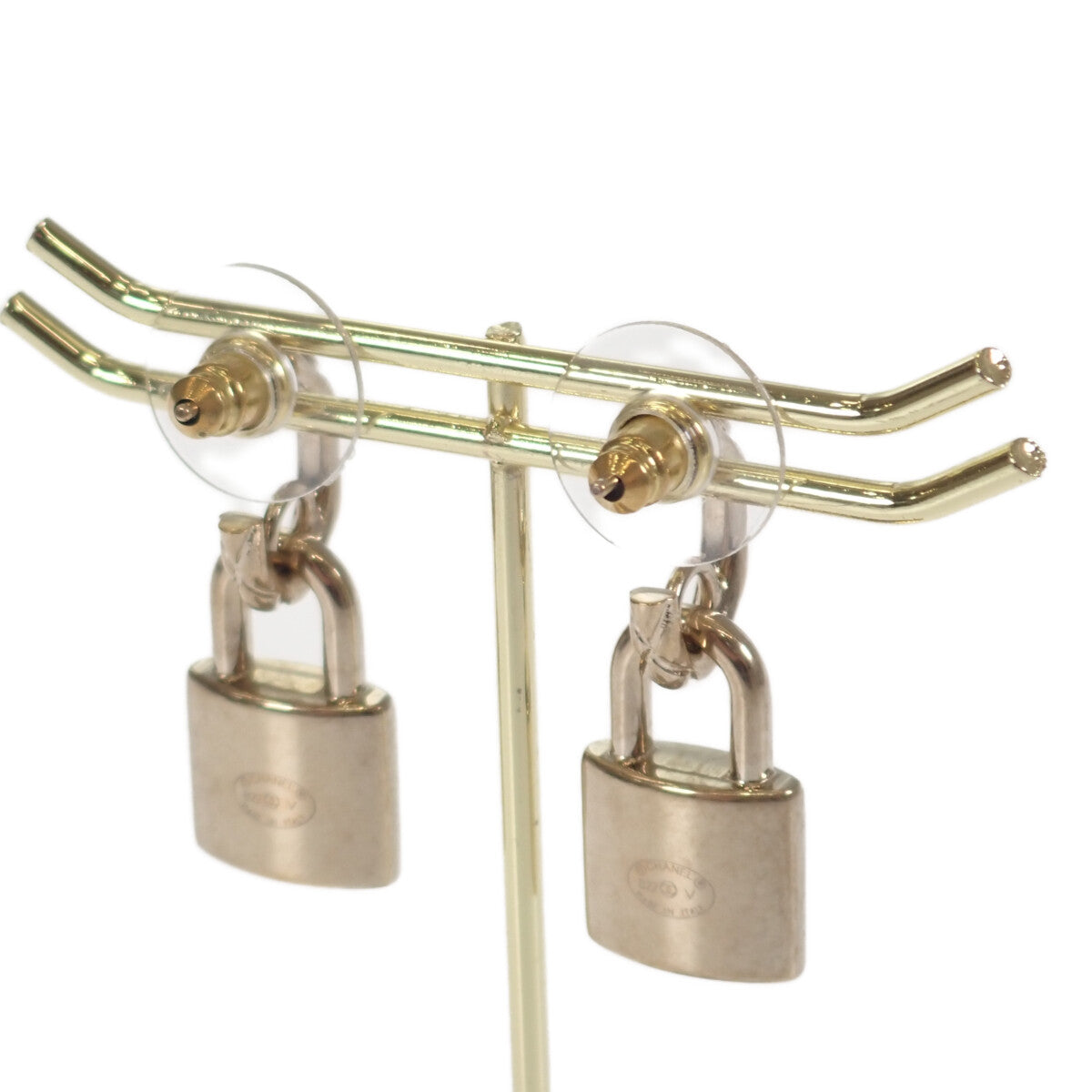 シャネル CHANEL カデナ 南京錠 AB5936 ピアス メタル ゴールド レディース【中古】【ABランク】